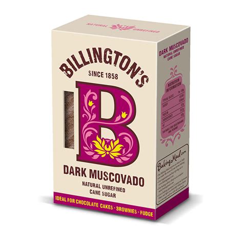 Billington's Unrefined Dark Muscovado Sugar - 500g | Bake King