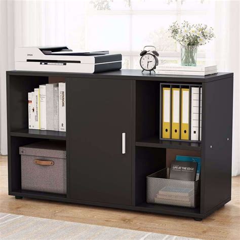 Tribesigns File Cabinet,Mobile Filing Cabinets, 39 Inches Printer Stand Office Cabinet with Door ...