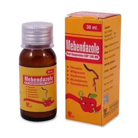 Syrup Mebendazole Suspension, For Clinical, Packaging Size: 30 ml at Rs 5/bottle in Vadodara