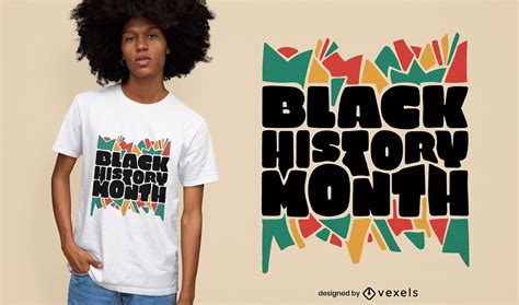 Black History Month Flat T-shirt Design Vector Download