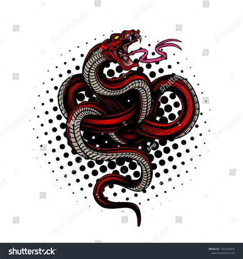 Snake Poster Design Vector Hand Drawn Stock Vector (Royalty Free ...