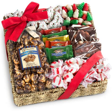 Holiday Classic Chocolate, Candy & Crunch Gift Basket | These Gift ...