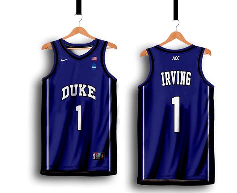 PLAIN DUKE 01 KYRIE IRVING BASKETBALL JERSEY FREE CUSTOMIZE OF NAME AND ...