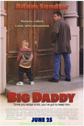 BIG DADDY MOVIE POSTER Original N. Mint DS 27x40 ADAM SANDLER | eBay