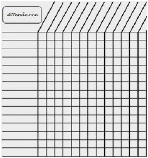 Free Printable Sunday School Attendance Sheet - Free Printable