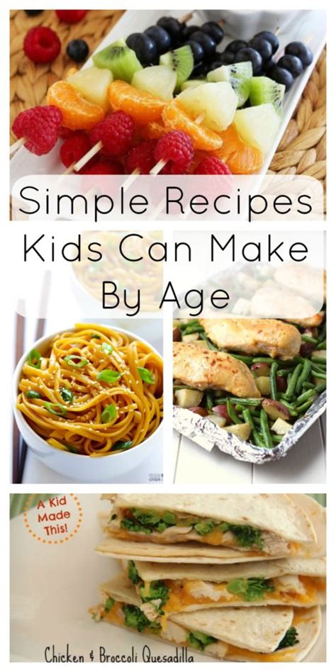 Simple Recipes Kids Can Make By Age