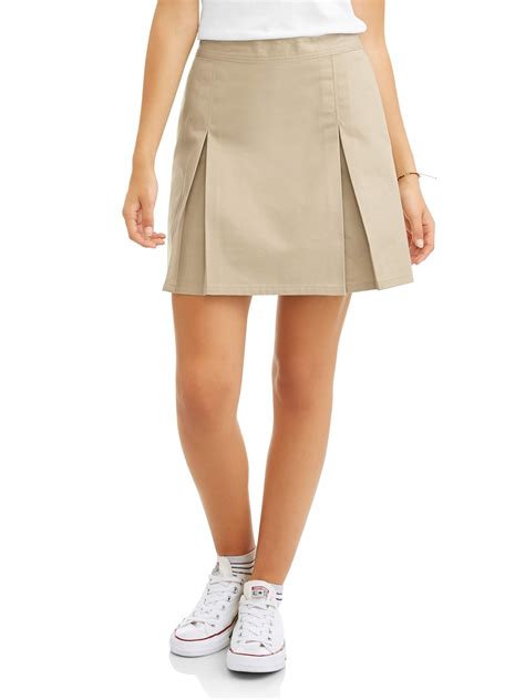 Real School Juniors' Pleat Front Scooter School Uniform Skirt - Walmart.com