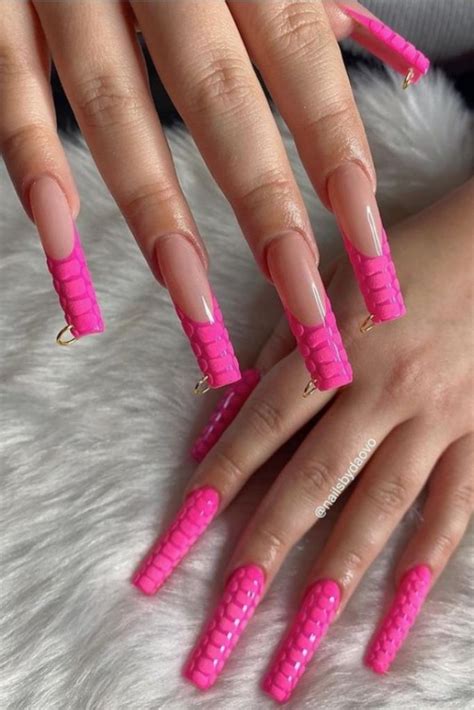 50 Best acrylic pink coffin nails design ideas to try 2021!