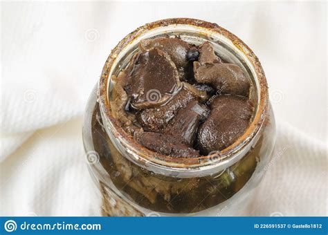 Botulism, Food Poisoning from Canned Foods Concept. Opened Glass Stock Image - Image of disease ...