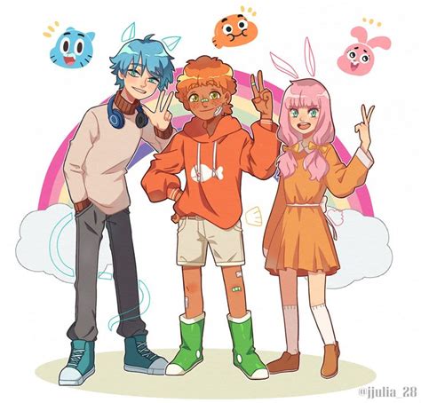 Júlia 🐍 on Twitter | Anime vs cartoon, The amazing world of gumball, World of gumball