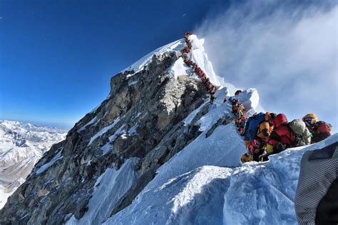 Mount Everest queue: Astonishing image shows hundreds of climbers queuing to reach summit ...