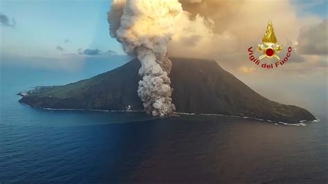 Mount Stromboli erupts in Italy, spewing ash and lava into sky