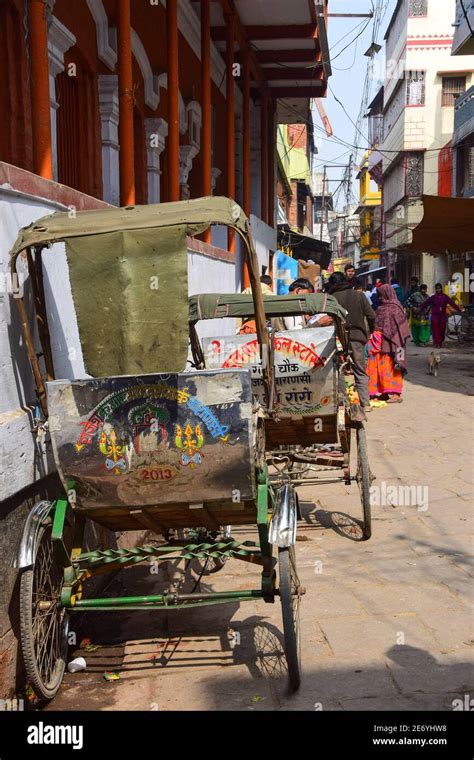 Tricycle Rickshaw, Varanasi, India Stock Photo - Alamy