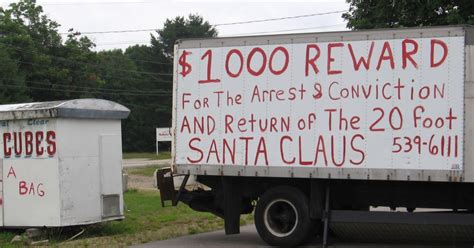 Mike Lynch Cartoons: 20 Foot Santa Claus Conviction Wins $1000 Reward