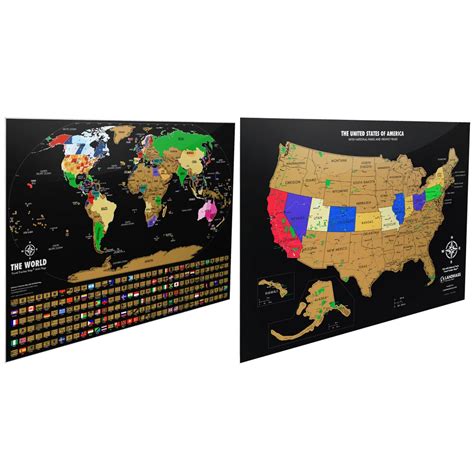 World Scratch off Map Scratch off United States Map Travel Gift Gift ...