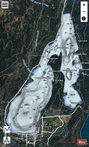 Payette Lake Fishing Map | Nautical Charts App