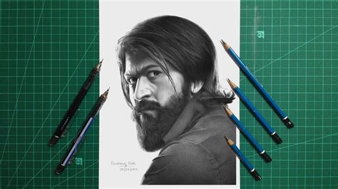 Drawing Rocky Bhai 🔥| Yash | KGF Chapter 2 | Portrait | Pencil Drawing ...