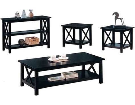 Black Coffee And End Table Sets Furniture | Roy Home Design