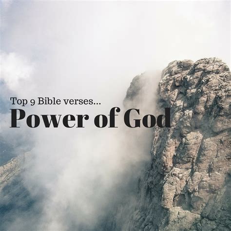 Top 9 Bible Verses-Power of God - Everyday Servant