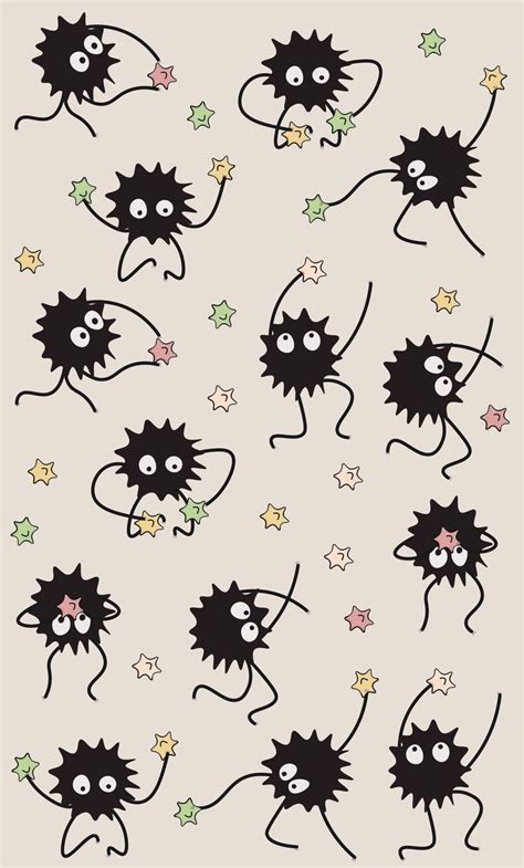 Spirited Away Soot Sprites | Spirited away soot sprites, Iphone ...