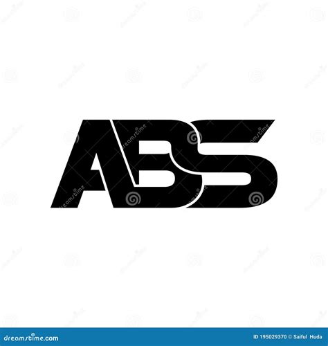 Letter ABS Simple Monogram Logo Icon Design. Vector Illustration | CartoonDealer.com #195029370