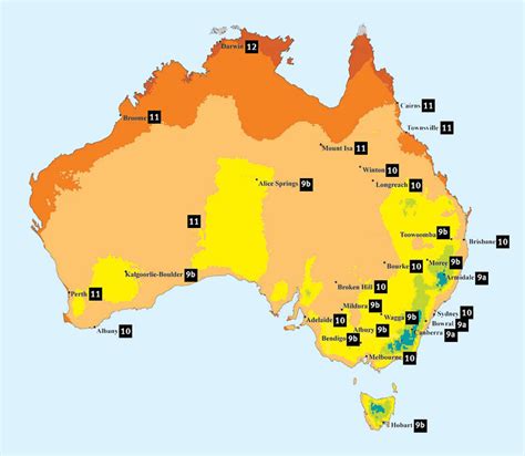 Hardiness Zones in Australia