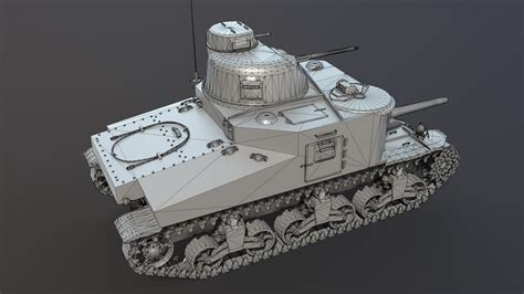 3D M3 Lee US Medium Tank model - TurboSquid 1745505