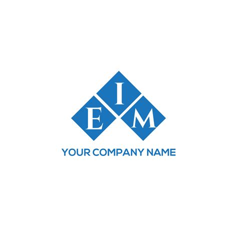 EIM letter logo design on WHITE background. EIM creative initials ...