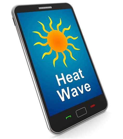 heat wave, mobile, meaning, hot, weather, cellphone, extreme heat, heat | Piqsels