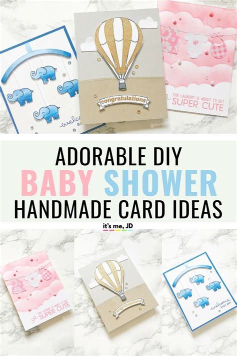 3 Adorable DIY Baby Shower Card Ideas That Anyone Can Do | Baby shower cards, Baby shower cards ...