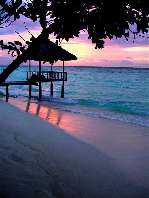 Maldives at sunset by asparks on deviantART