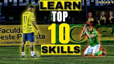 10 OF THE BEST NEYMAR SKILLS|LEARN BEST DRIBBLES NEYMAR - YouTube