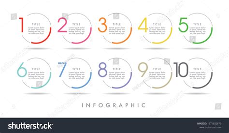 Business Infographic Time Line Numbers 10 Stock Vector (Royalty Free ...