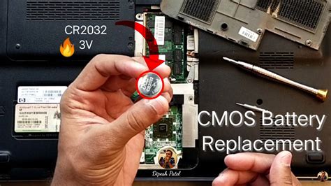 Laptop CMOS Battery Replacement | BIOS Battery Replacement | HP Pavilion DV6 |#laptop #cmos ...