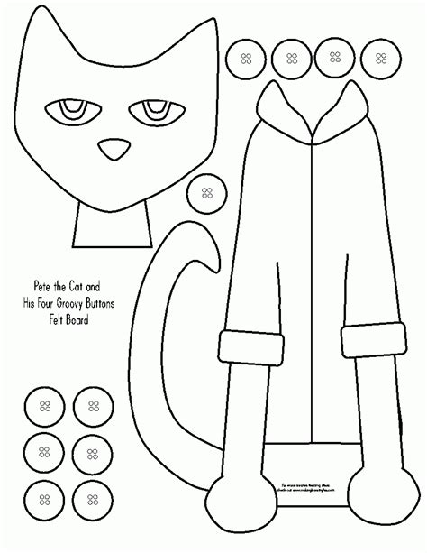 Pete The Cat Coloring Page - Coloring Home