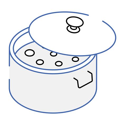 Cooking pot outline isometric icon design 7454282 Vector Art at Vecteezy