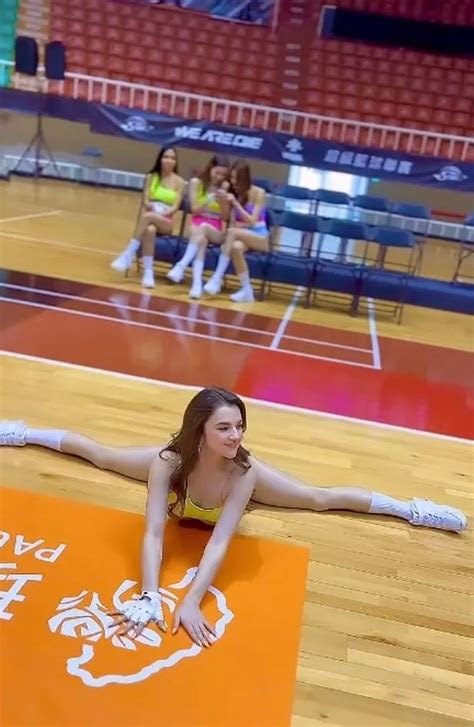 Cheerleaders known as the 'LuxyGirls' distract basketball player by twerking under hoop - Daily Star