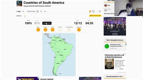 Countries of South America #2 (Sporcle) (SUBTITLES) - YouTube