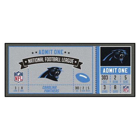 NFL - Carolina Panthers Ticket Runner 30"x72" | Nfl carolina panthers ...