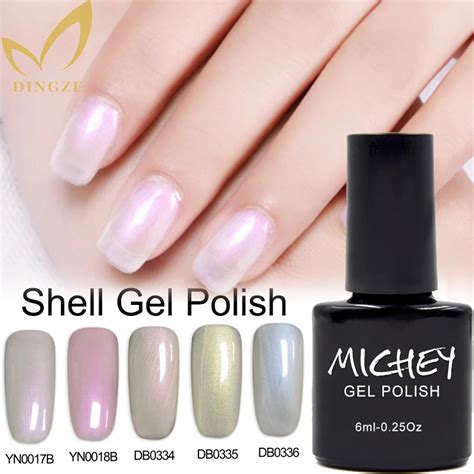 Summer Pearl Color Nail Polish Soak Off Shell Gel Polish Manicure Gel ...