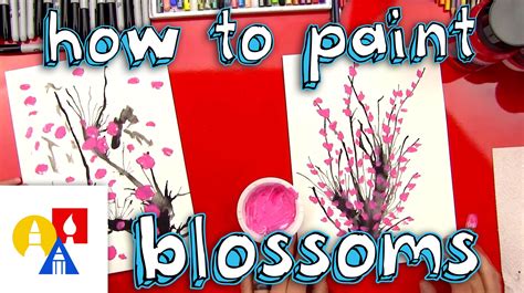 How To Paint Blossoms | Art for kids hub, Art for kids, Kids painting ...