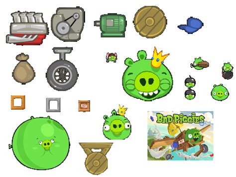 Angry Birds Bad Piggies Sprites