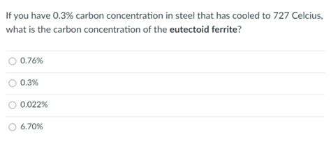 Solved A hypoeutectoid microstructure in steel means there | Chegg.com