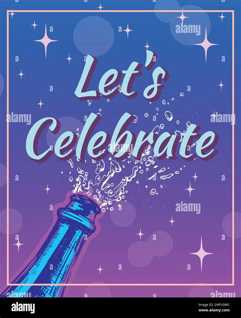 Popping cork isolated Stock Vector Images - Alamy
