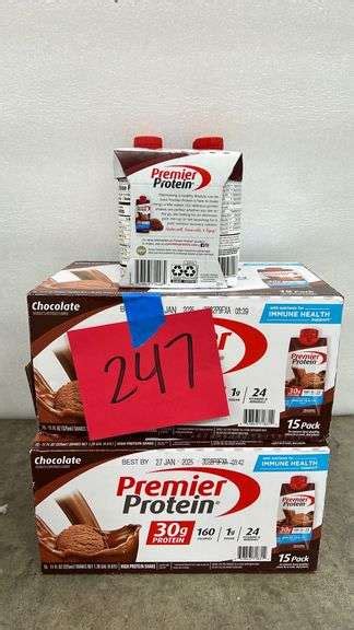 (3) PACKS OF PREMIER PROTEIN SHAKES - Earl's Auction Company