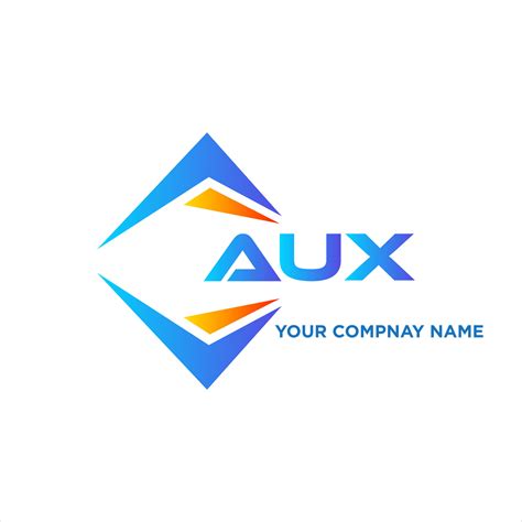 AUX abstract technology logo design on white background. AUX creative initials letter logo ...