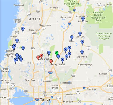 List and Map of Pasco County Shelters for Hurricane Irma - Real Estate ...