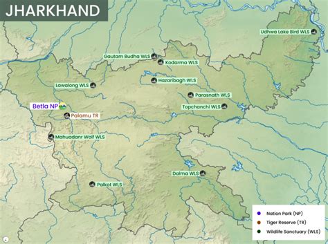 Jharkhand National Parks, Tiger Reserves, Wildlife Sanctuaries & Ramsar ...