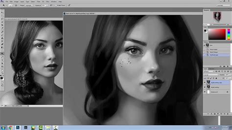 Digital Portrait Painting Tutorial - How to Paint in Photoshop (On ...