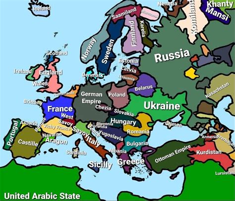 Europe in 1914 but Borders are based on ethnic groups : Maps